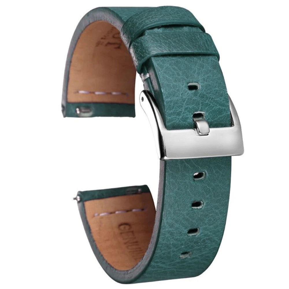 Hemsut Quick Release Leather Watch Bands Saddle Calf Handmade Vintage Leather Watch Strap 18mm 20mm 22mm