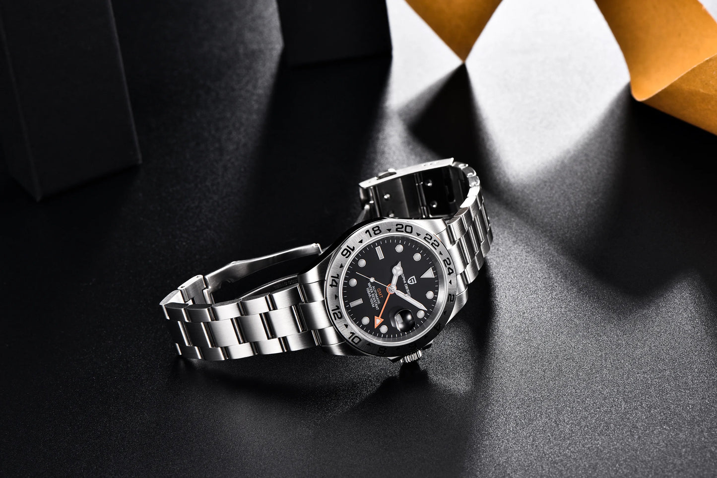 2024 PAGANI Design New Men's Automatic Mechanical Watches GMT Watch 42mm Sapphire Stainless Steel Waterproof Watch Reloj Hombre