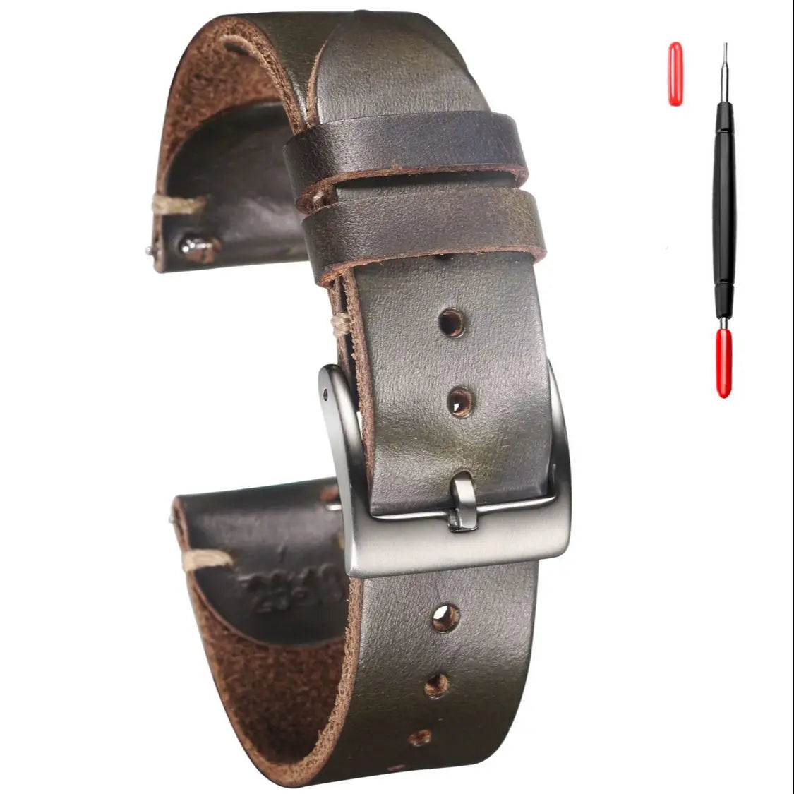 100% Genuine Leather Watch Bands With Quick Release Horween CXL Cowhide Vintage Wrist Strap For Men 22mm18mm19mm20mm