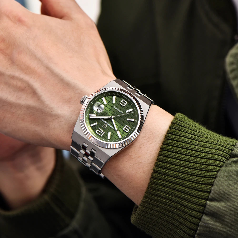2025 New PAGANI DESIGN Luxury Men's Automatic Watch Stainless Steel Mechanical Waterproof Wrist Watch for Men Sapphire Glass