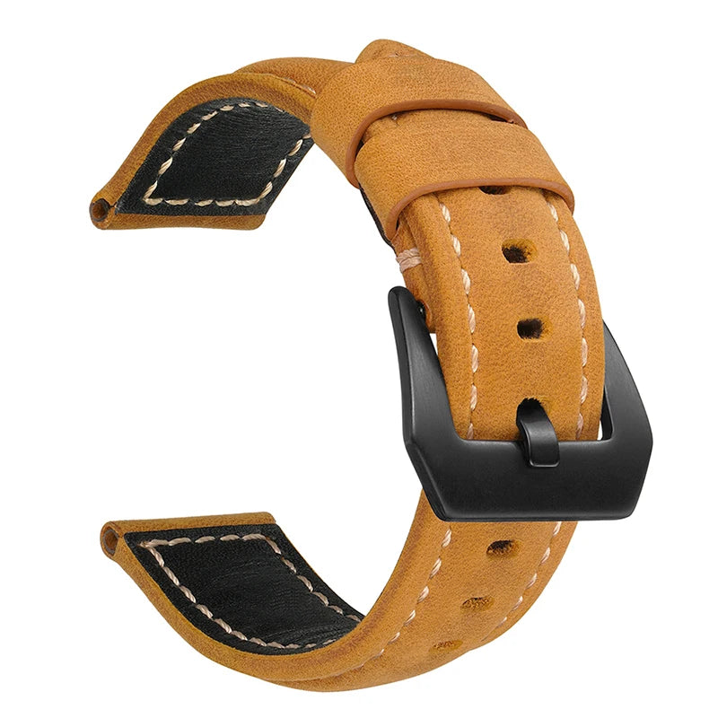 Leather Straps For Panerai Watch Accessories Men's Strap 20mm 22mm 24mm Watch Bands Cowhide Replacement Bracelet