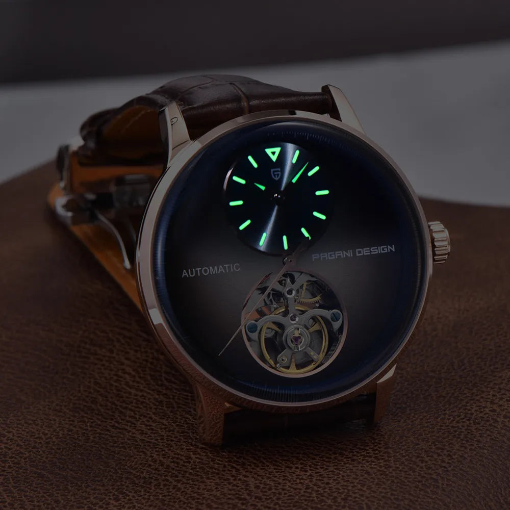 PAGANI DESIGN 2025 New Mechanical Tourbillon Men's watches 42mm Dial Luminous Luxury Watch 100M Waterproof Automatic Man watch