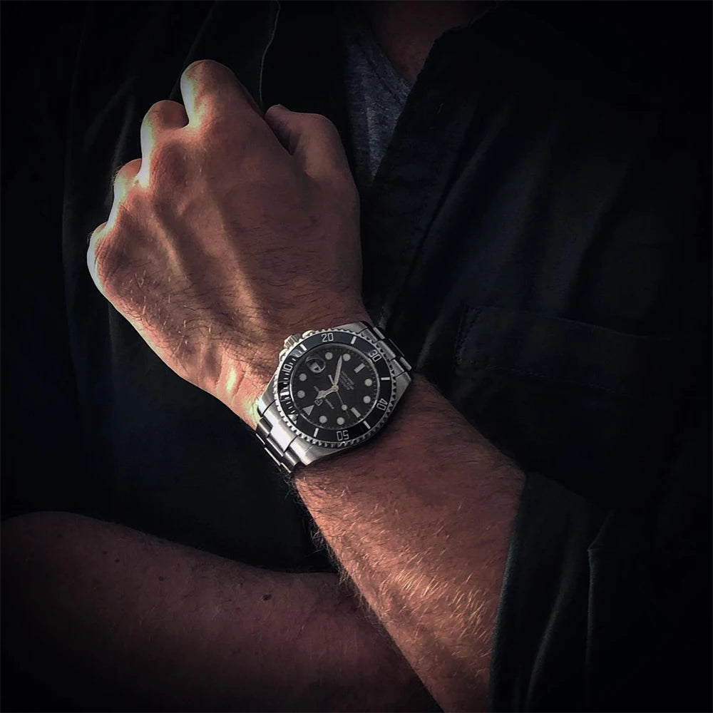 2024 New PAGANI DESIGN 43MM Men Mechanical Watches Luxury Ceramic Bezel 120 Clicks Automatic Watch 100M Waterproof Watch for Men