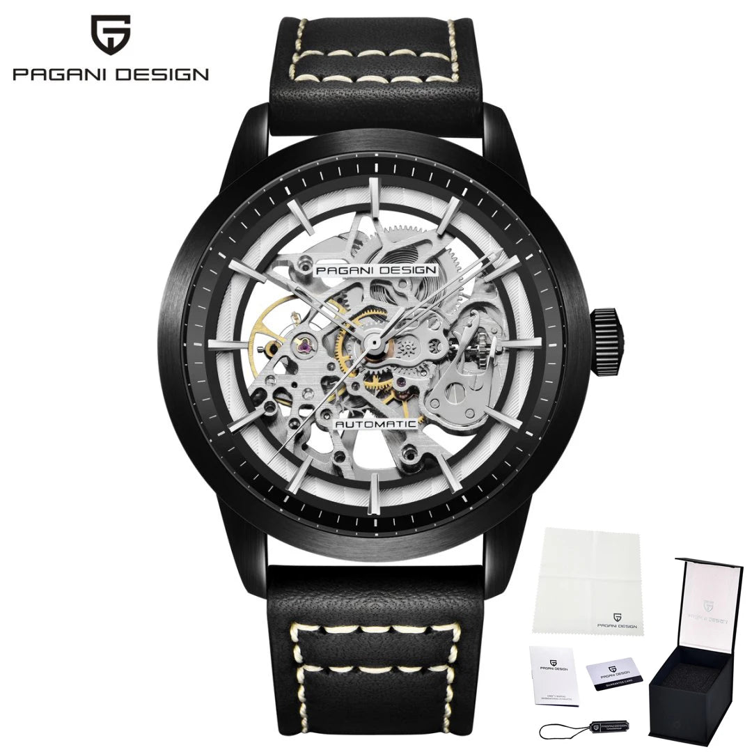 PAGANI DESIGN New Luxury Automatic Mechanical Watch Simple Sports Waterproof Leisure Retro Leather Business Watches for Man