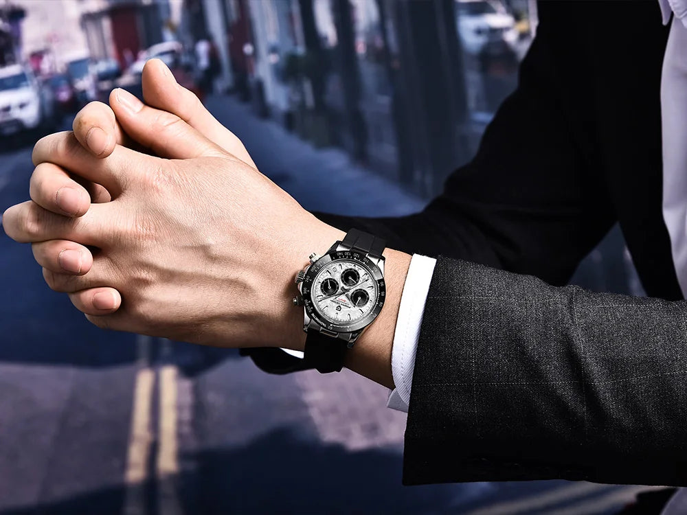 Pagani 2025 latest design men's luxury quartz watch high-quality sapphire glass VK63 fashion men's chronograph 100 m waterproof