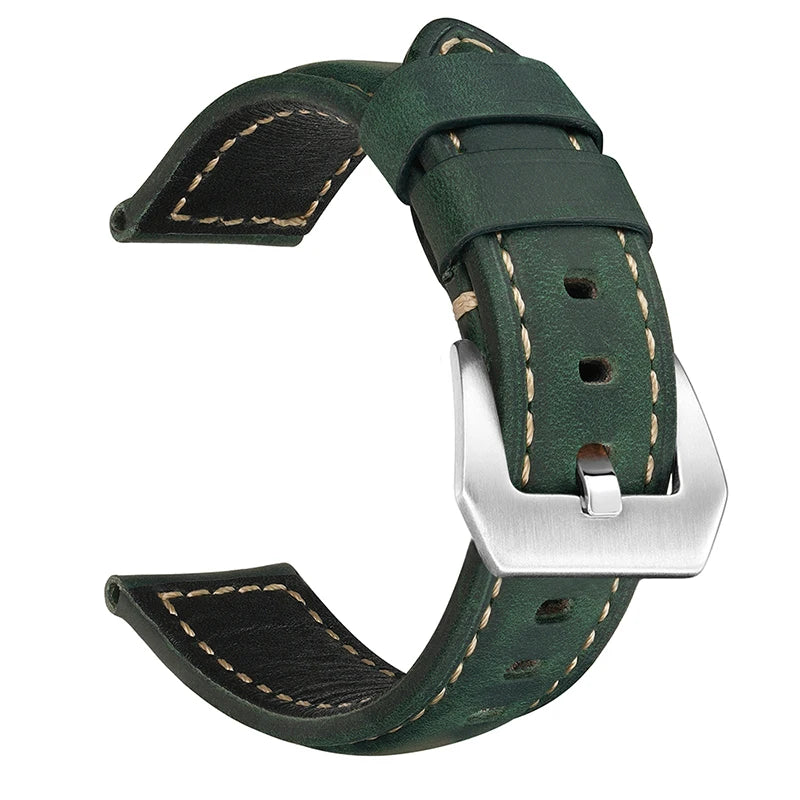 Leather Straps For Panerai Watch Accessories Men's Strap 20mm 22mm 24mm Watch Bands Cowhide Replacement Bracelet