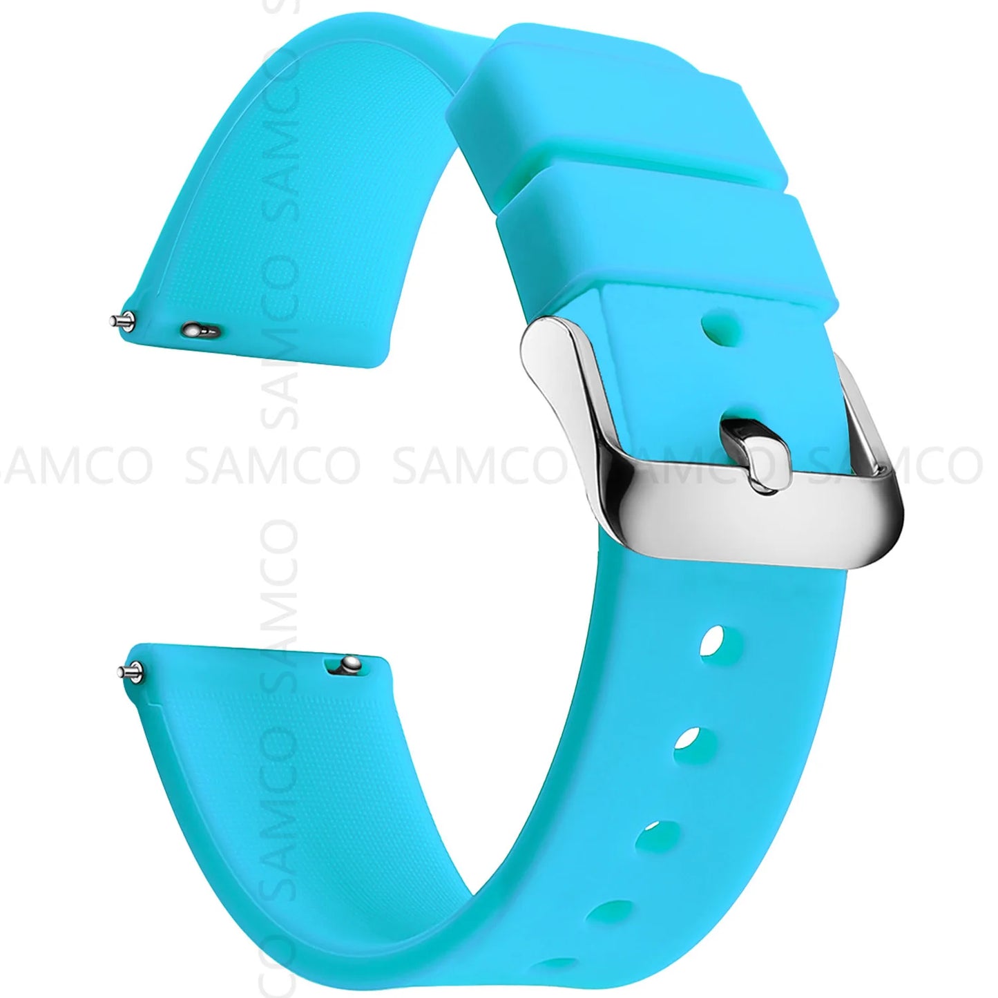 Silicone Watch Bands 14/16/18/19/20/21/22/24 mm Soft Quick Release Rubber Watch Bands Samsung Galaxy, Garmin Huawei Watch Straps