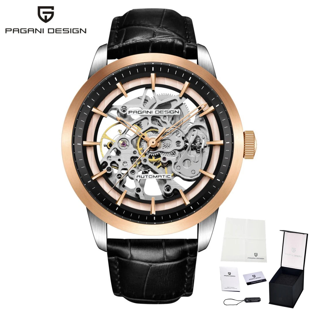 PAGANI DESIGN New Luxury Automatic Mechanical Watch Simple Sports Waterproof Leisure Retro Leather Business Watches for Man