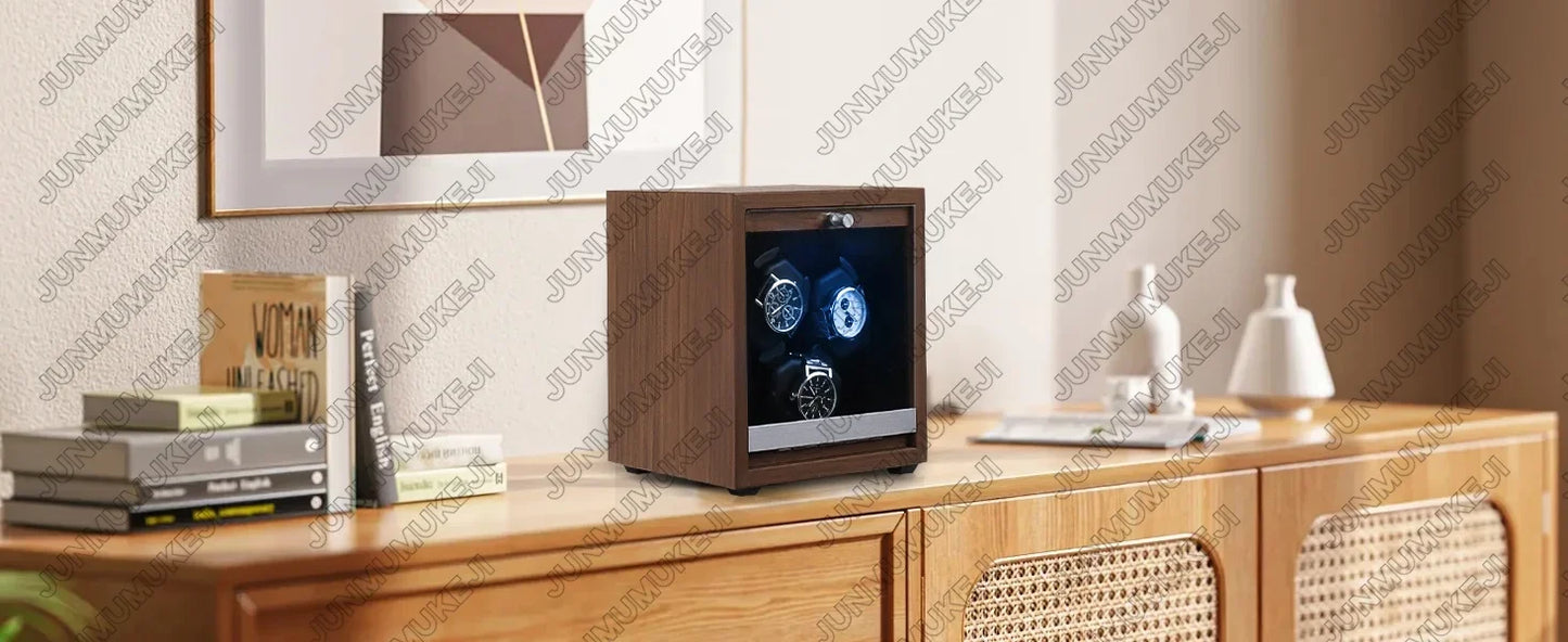 6 Slots Watch Winder for Automatic Watches Storage Box Automatic Winder Use USB Cable Mabuchi Mute Motro