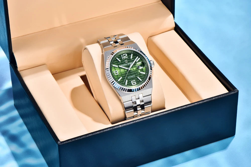 2025 New PAGANI DESIGN Luxury Men's Automatic Watch Stainless Steel Mechanical Waterproof Wrist Watch for Men Sapphire Glass