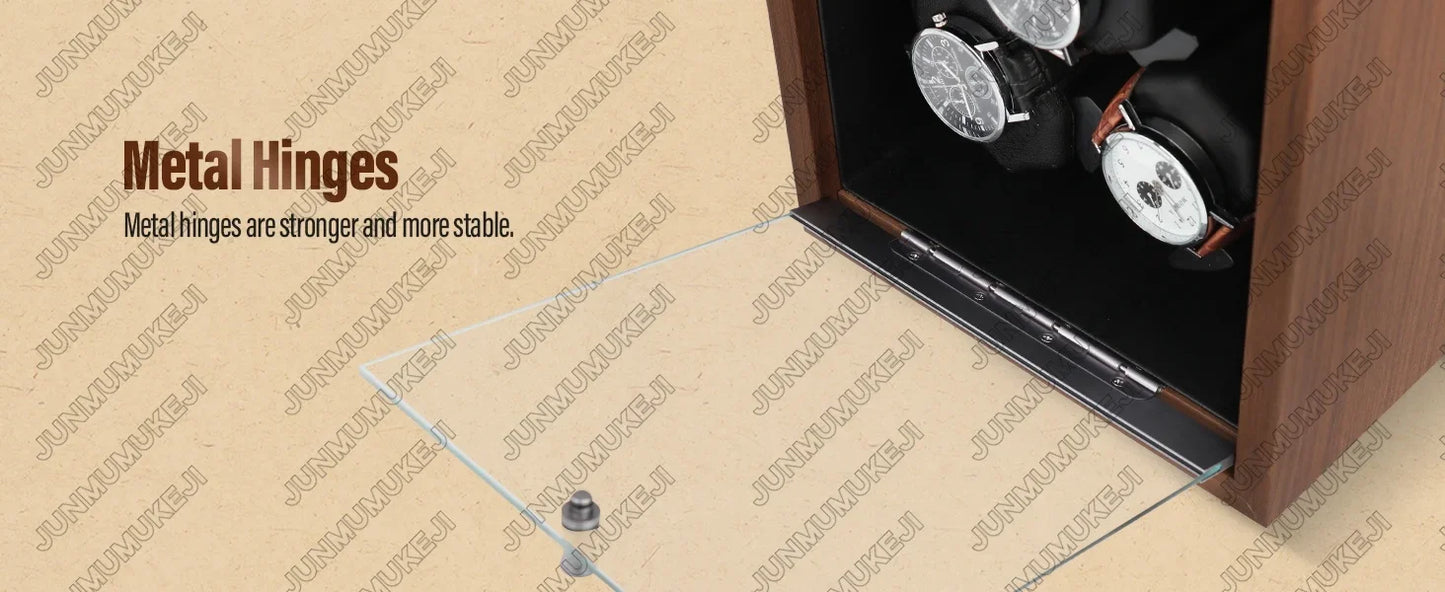 6 Slots Watch Winder for Automatic Watches Storage Box Automatic Winder Use USB Cable Mabuchi Mute Motro