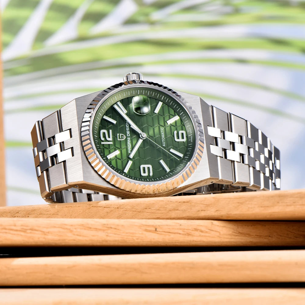2025 New PAGANI DESIGN Luxury Men's Automatic Watch Stainless Steel Mechanical Waterproof Wrist Watch for Men Sapphire Glass