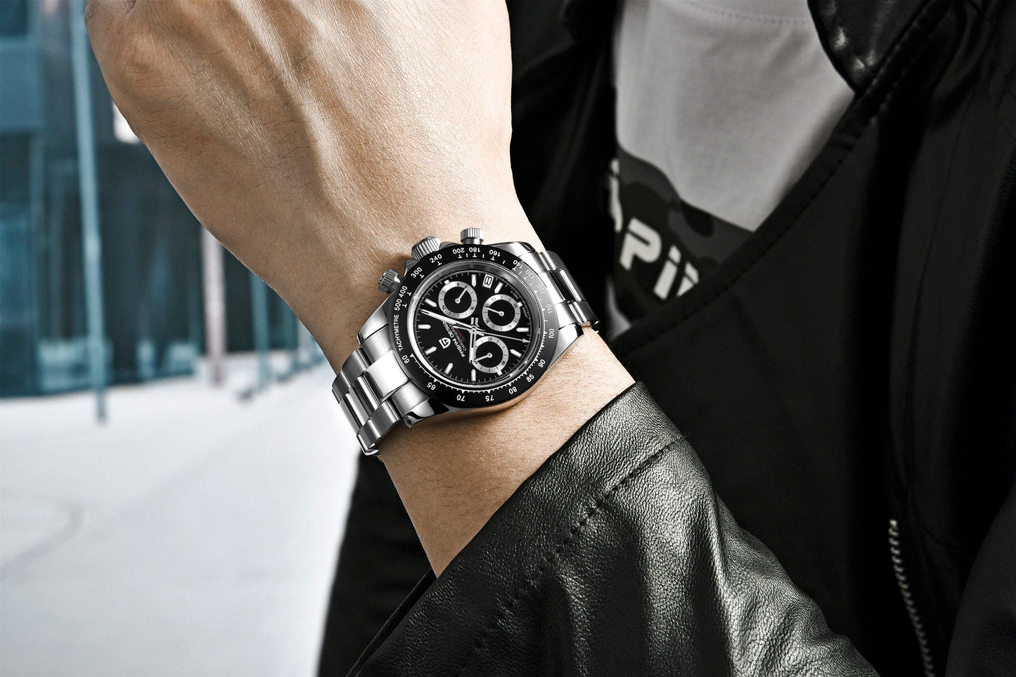 Men's Watch PAGANI DESIGN New Chronograph Quartz Watches For Man Luxury Sapphire Mirror Watches Complete Calendar Men Clock Gift