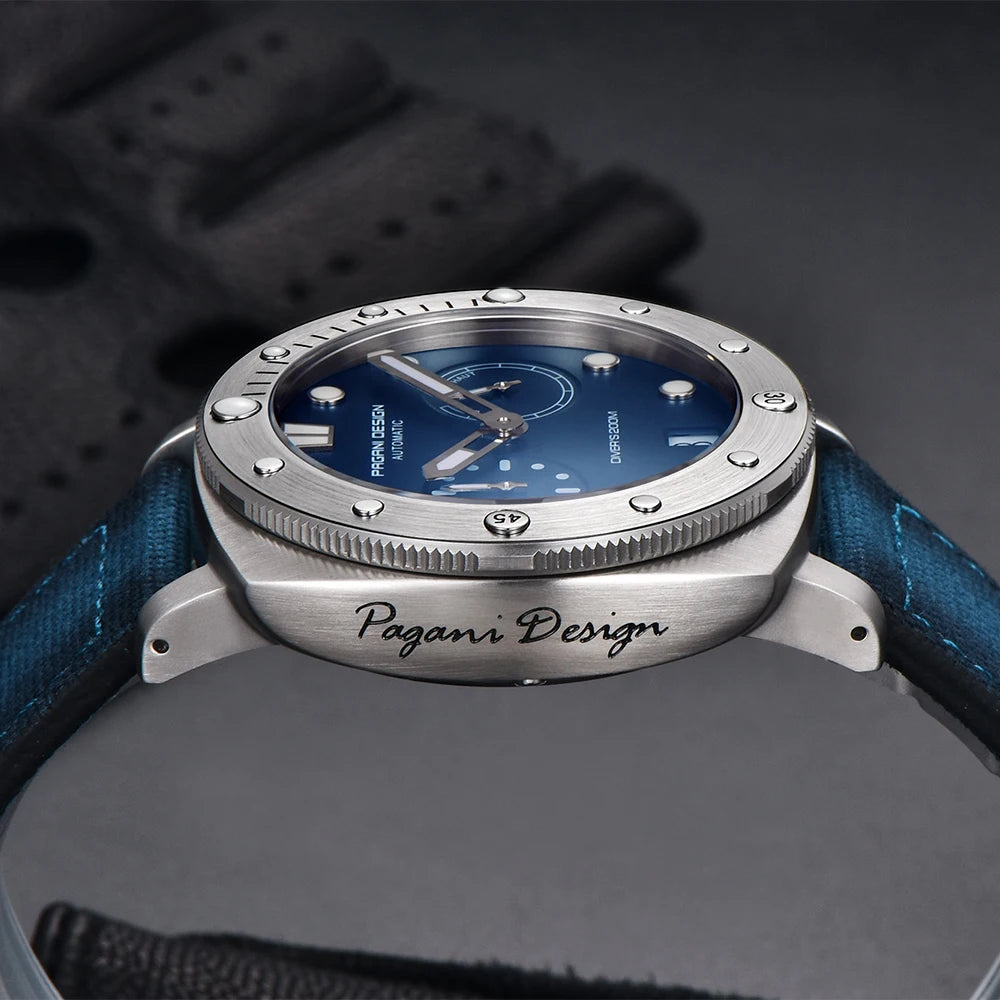 2023 PAGANI DESIGN New Men Mechanical Watch Luxury Sapphire Glass Automatic Watch 200M Waterproof Stainless Steel Watch for Men