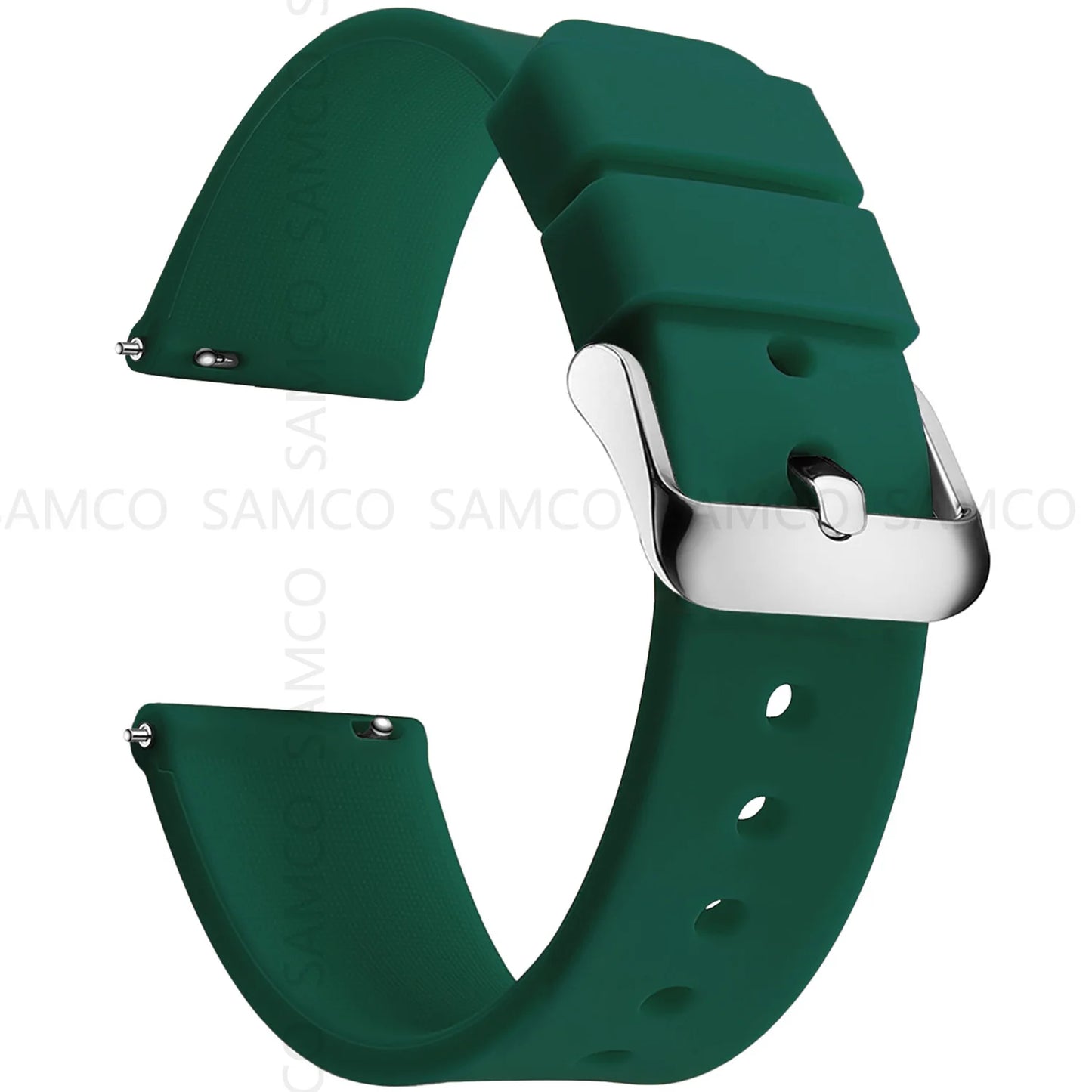 Silicone Watch Bands 14/16/18/19/20/21/22/24 mm Soft Quick Release Rubber Watch Bands Samsung Galaxy, Garmin Huawei Watch Straps
