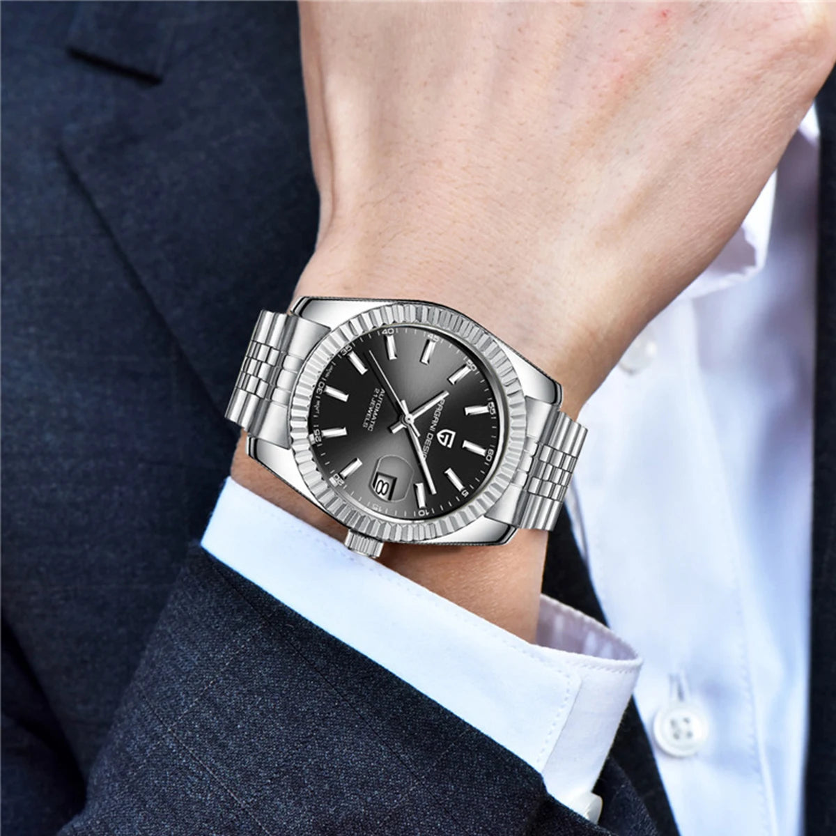 PAGANI DESIGN 2024 New PD-1645 Men's Mechanical Watch Top Brand Luxury Automatic100M Waterproof Stainless Steel Men's Watch