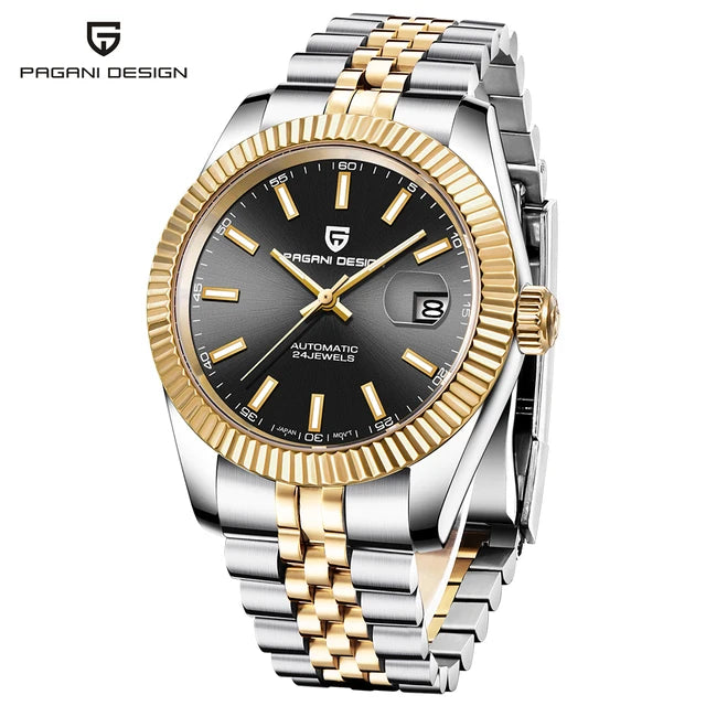 PAGANI DESIGN 2024 New PD-1645 Men's Mechanical Watch Top Brand Luxury Automatic100M Waterproof Stainless Steel Men's Watch