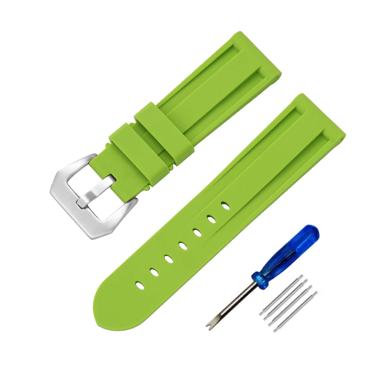 Silicone Watch Bands 20/22/24/26mm Soft Comfortable Rubber Watch Bands Compatible with Panerai Watch Straps accessories