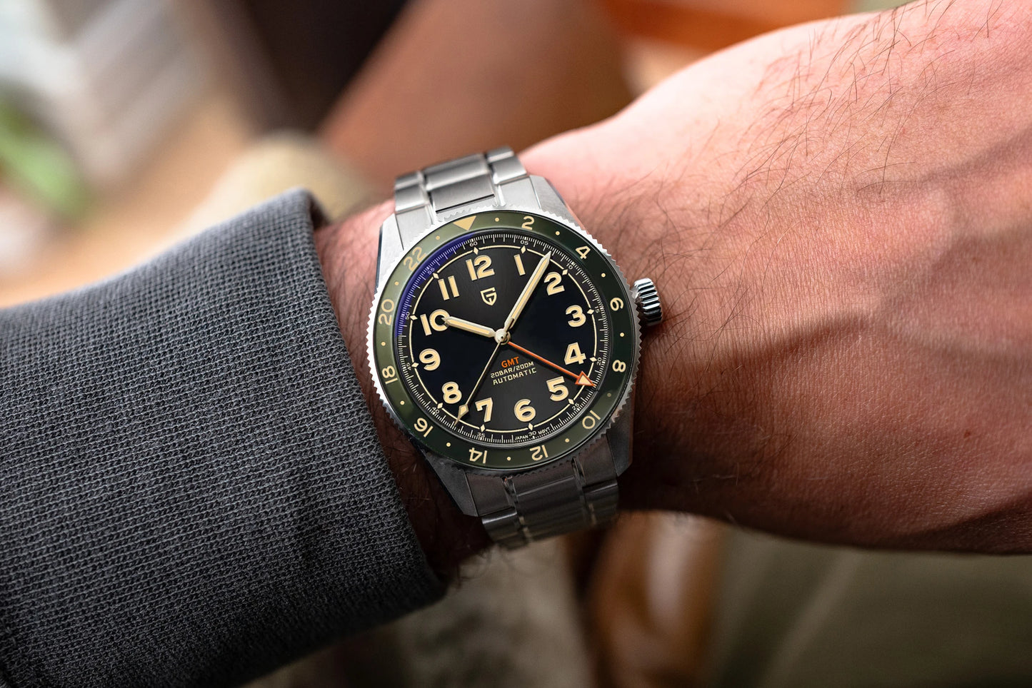 2025 New PAGANI DESIGN NH34 GMT Men's Automatic Mechanical Watch Stainless Steel Sapphire 20Bar Diving reloj hombre PD1784