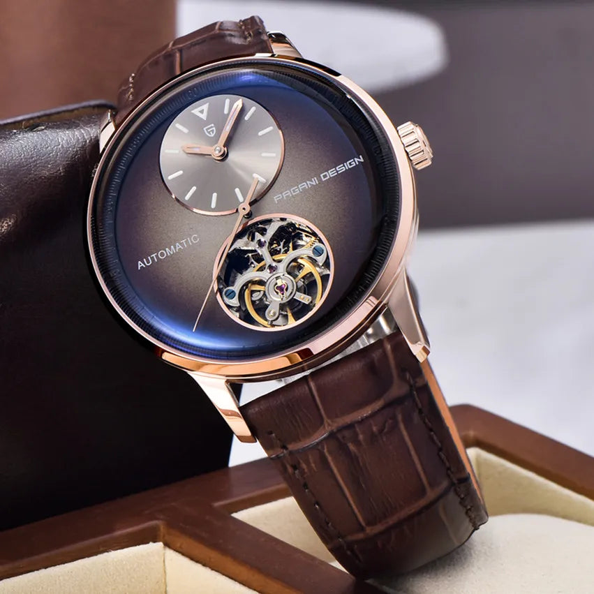 PAGANI DESIGN 2025 New Mechanical Tourbillon Men's watches 42mm Dial Luminous Luxury Watch 100M Waterproof Automatic Man watch