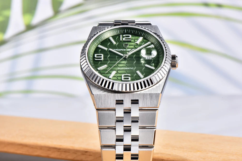 2025 New PAGANI DESIGN Luxury Men's Automatic Watch Stainless Steel Mechanical Waterproof Wrist Watch for Men Sapphire Glass