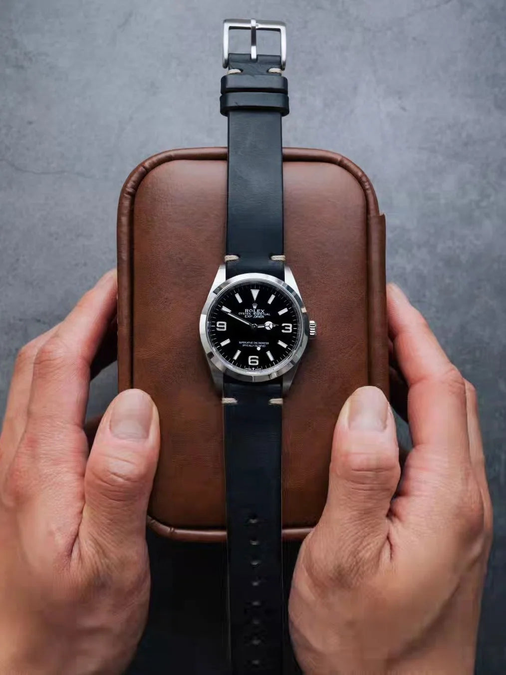 100% Genuine Leather Watch Bands With Quick Release Horween CXL Cowhide Vintage Wrist Strap For Men 22mm18mm19mm20mm