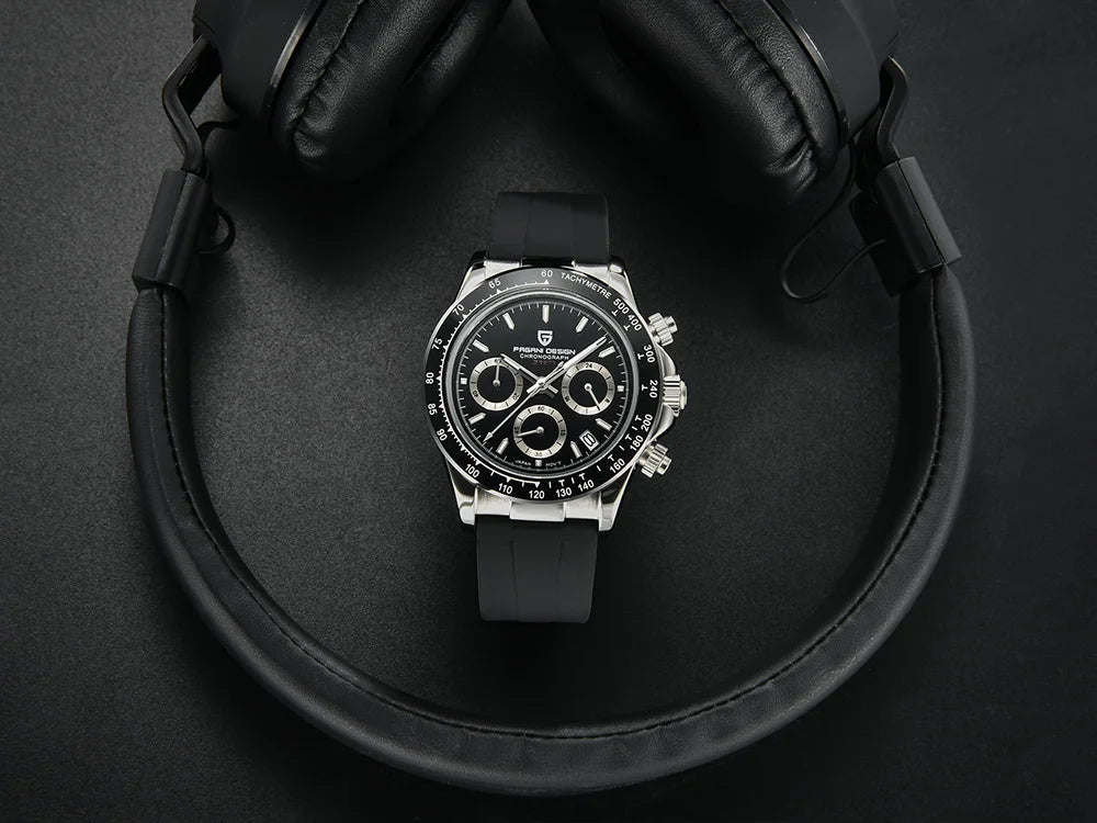 Pagani 2025 latest design men's luxury quartz watch high-quality sapphire glass VK63 fashion men's chronograph 100 m waterproof