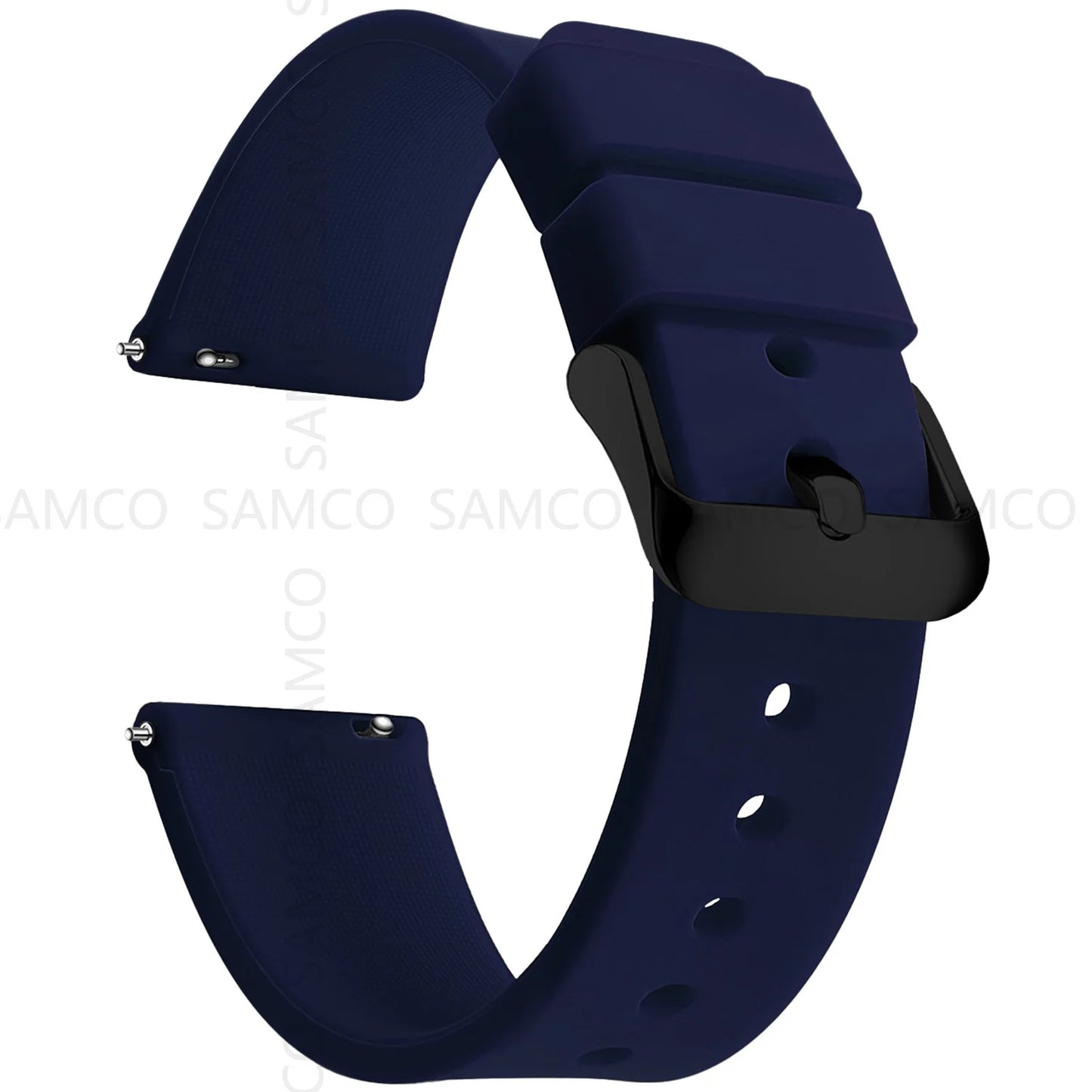 Silicone Watch Bands 14/16/18/19/20/21/22/24 mm Soft Quick Release Rubber Watch Bands Samsung Galaxy, Garmin Huawei Watch Straps