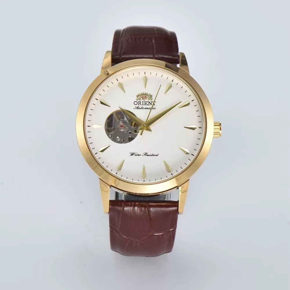 Automatic Mechanical Sport Unisex Orient Watches World Time Fully Functional Skeleton Dial Water Resistant