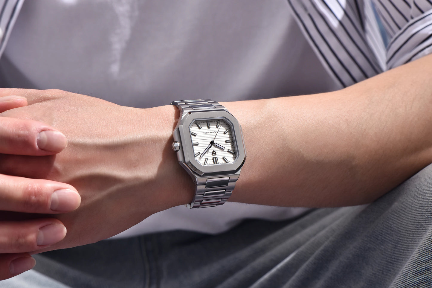 PAGANI DESIGN 2025 watch men's luxury retro quartz men's watch stainless steel sapphire crystal TMI VH31 movement 50m waterproof