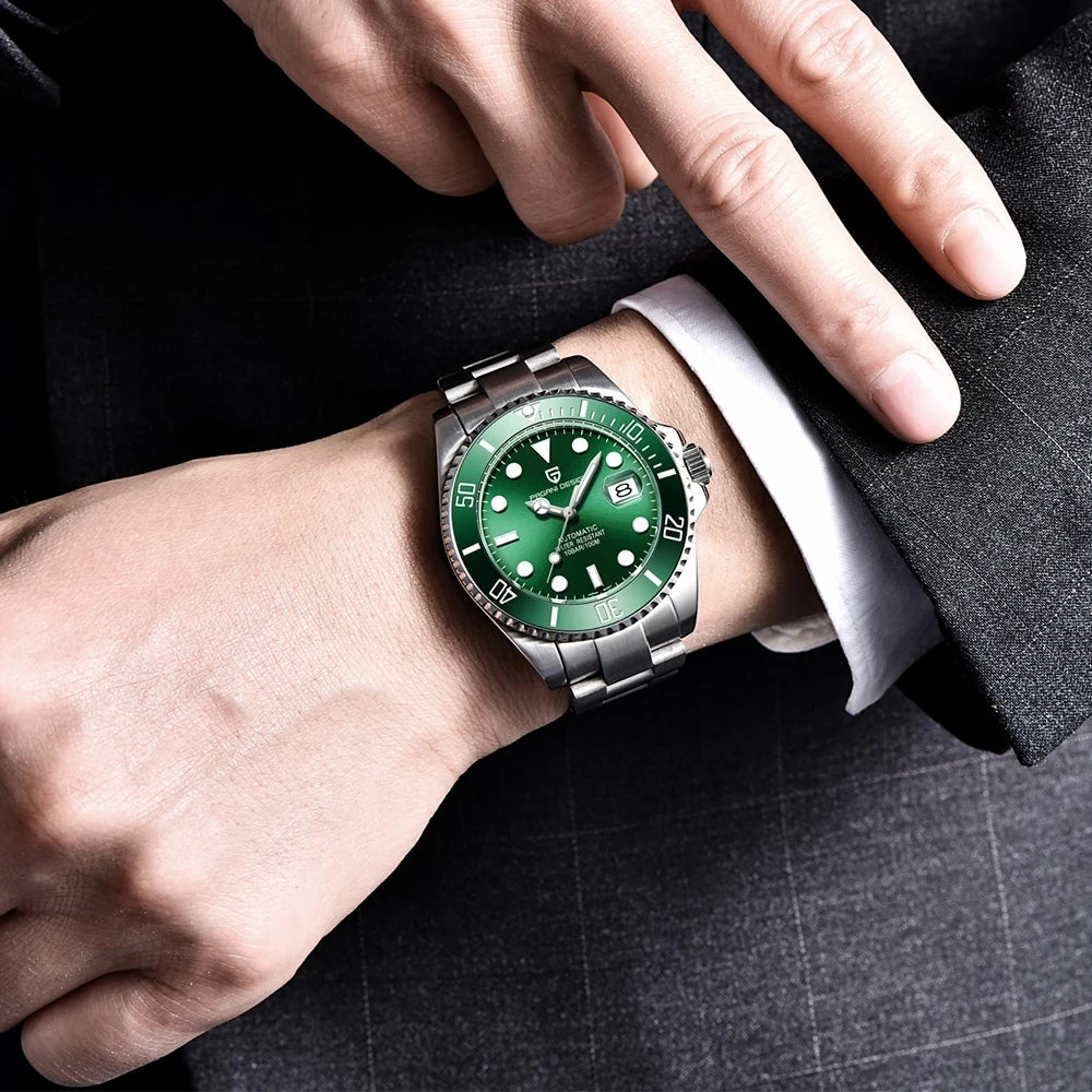 2024 New PAGANI DESIGN 43MM Men Mechanical Watches Luxury Ceramic Bezel 120 Clicks Automatic Watch 100M Waterproof Watch for Men