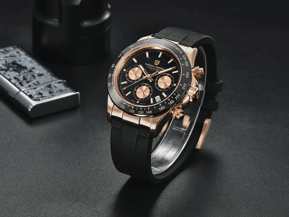 Pagani 2025 latest design men's luxury quartz watch high-quality sapphire glass VK63 fashion men's chronograph 100 m waterproof
