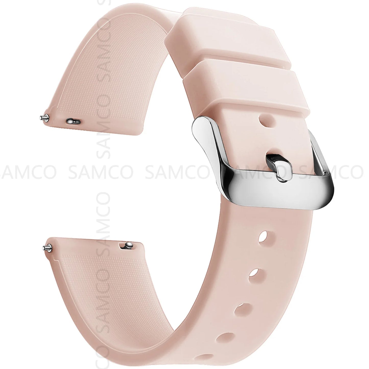 Silicone Watch Bands 14/16/18/19/20/21/22/24 mm Soft Quick Release Rubber Watch Bands Samsung Galaxy, Garmin Huawei Watch Straps