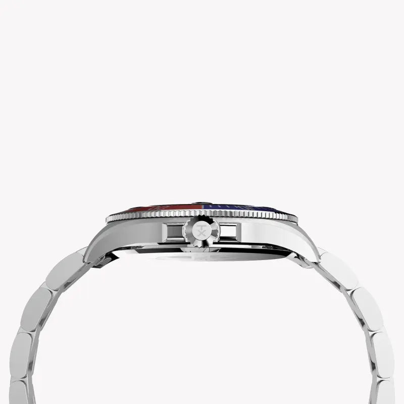 Timex Men's Black Dial, Silver Stainless Steel | TW2U71900-1