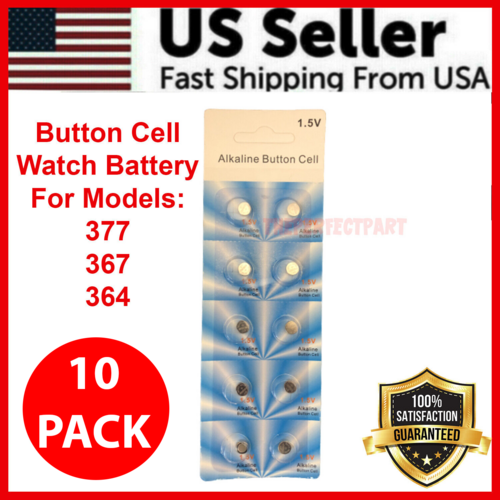 10 x OEM SPEC 377 376 364 363 WATCH BATTERY SR626SW SR626W Silver