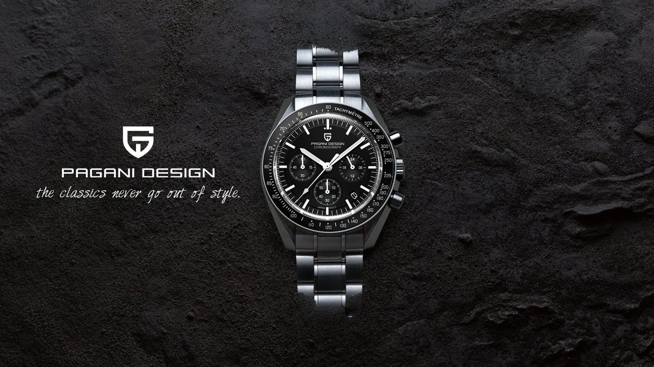 PAGANI DESIGN 2025 New AK Project Men's Watches Luxury Quartz Wrist Watch For Men AR Sapphire Speed Chronograph Automatic Date