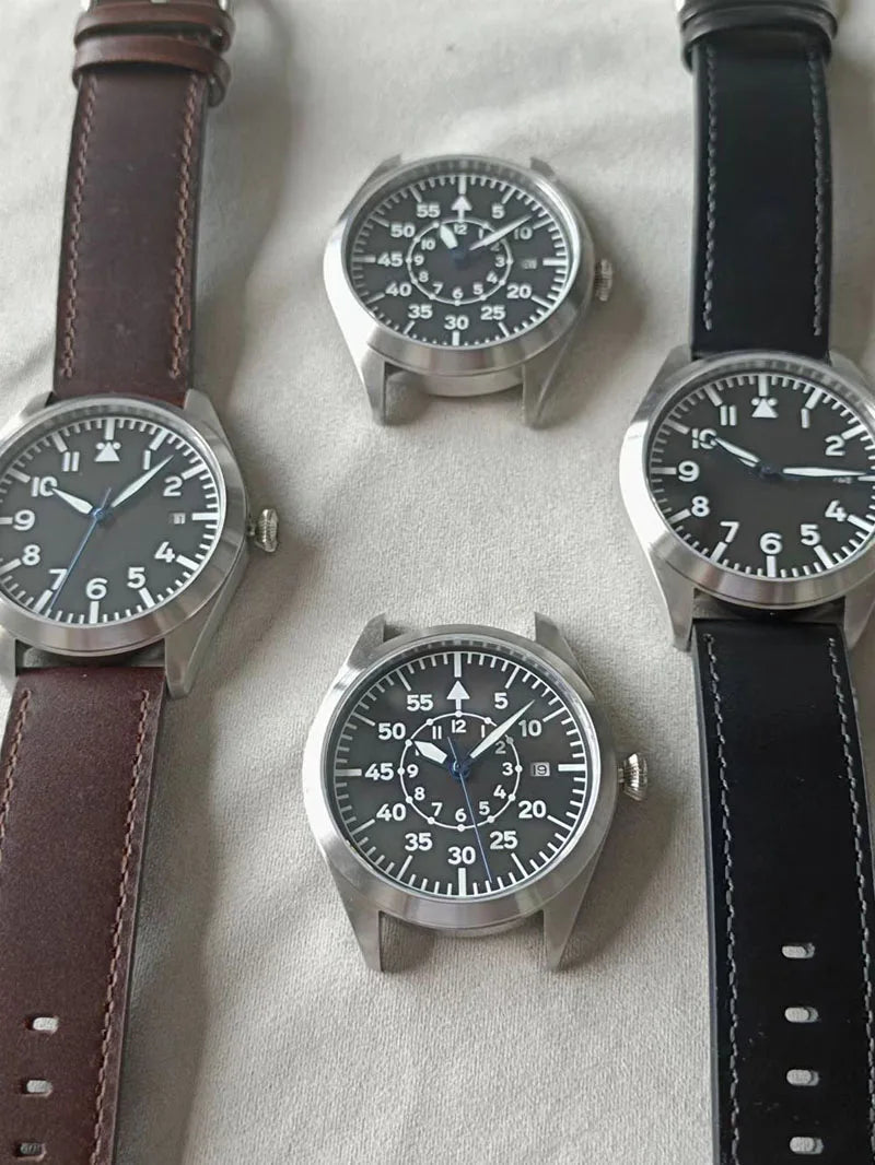 Flieger Pilot Watch A Type B Aviator Automatic Field Reloj Piloto Relogio Mechanical Wristwatch Orologio Pilota Montre Pilote