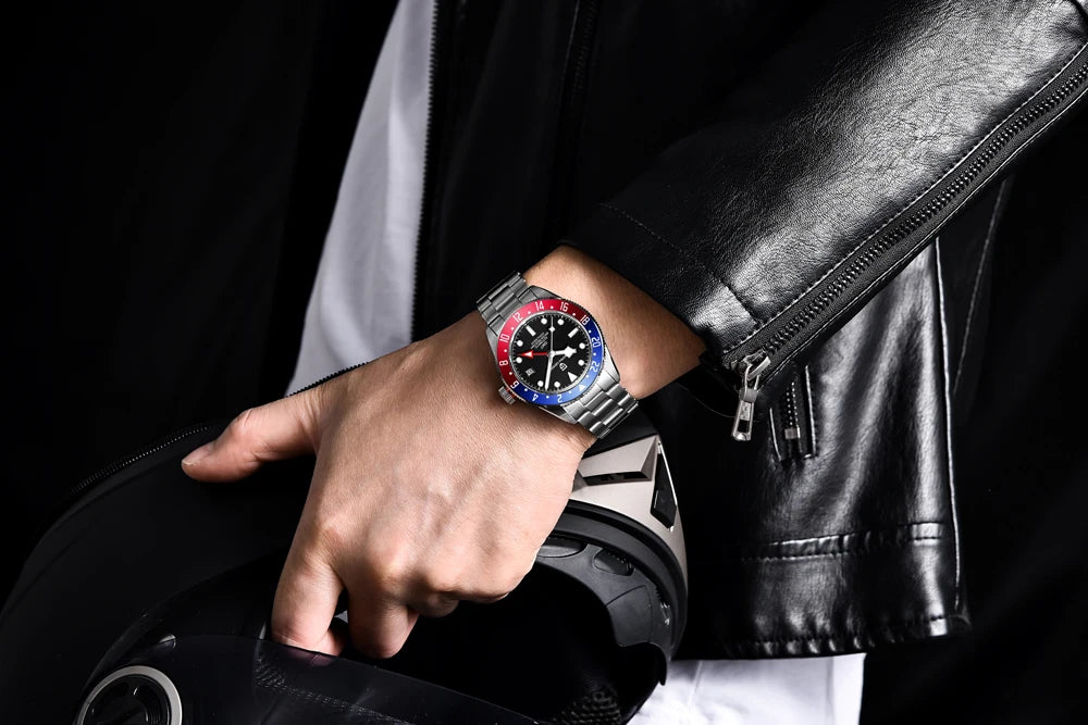 2025 New PAGANI DESIGN GMT Men's Watches Top Luxury Automatic Watch For Man Mechanical Wristwatches AR Sapphire Mirror Luminous