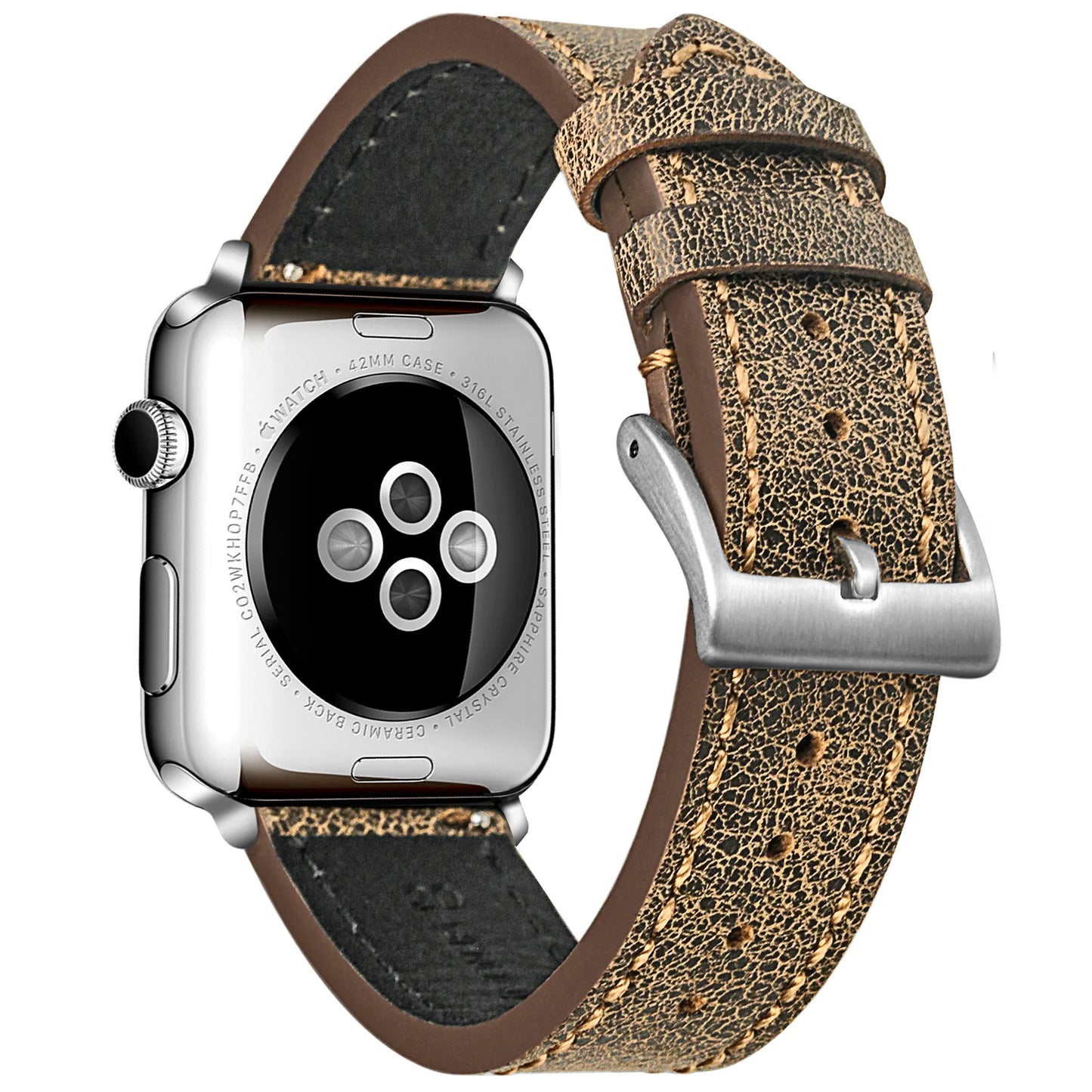 Hemsut Quick Release Leather Watch Bands Italian Mastrotto Brown Leather Watches Straps 18mm 20mm 22mm