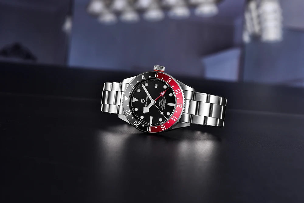 2025 New PAGANI DESIGN GMT Men's Watches Top Luxury Automatic Watch For Man Mechanical Wristwatches AR Sapphire Mirror Luminous