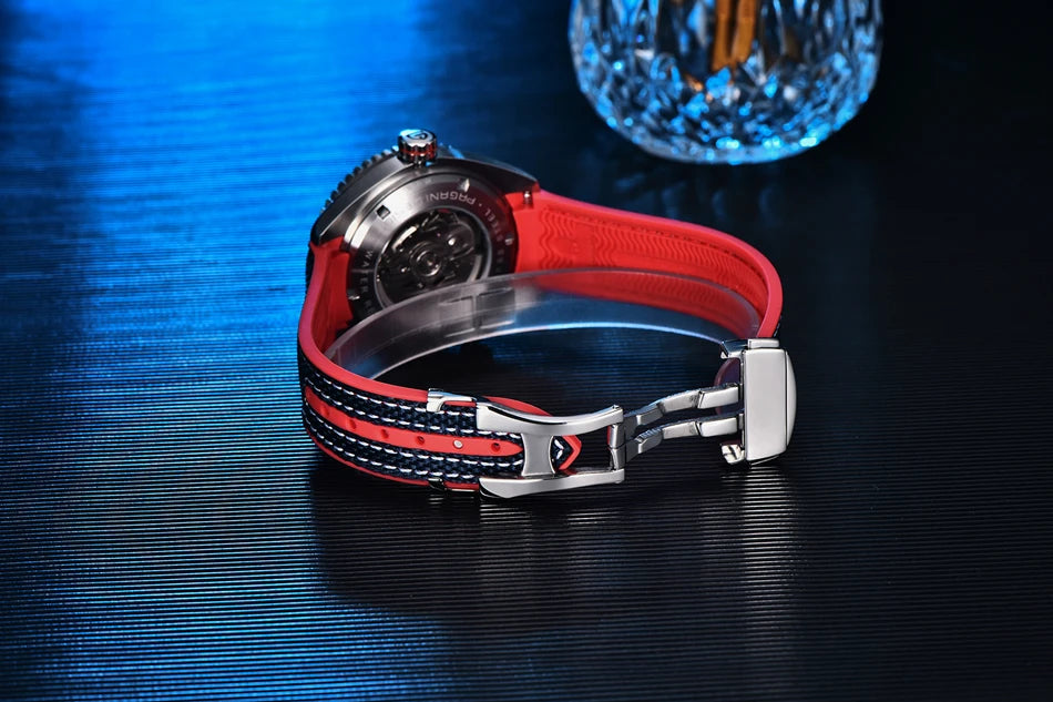 PAGANI DESIGN 42MM Japan movement Men Mechanical Watch 100M Waterproof Sapphire Crystal Ceramic Bezel Men Automatic Wristwatches