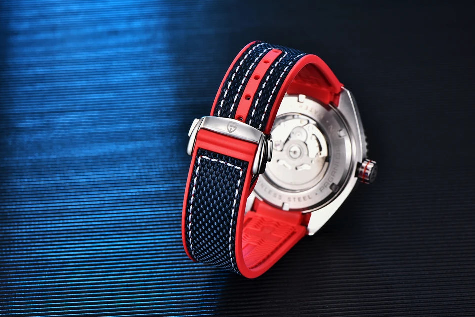 PAGANI DESIGN 42MM Japan movement Men Mechanical Watch 100M Waterproof Sapphire Crystal Ceramic Bezel Men Automatic Wristwatches