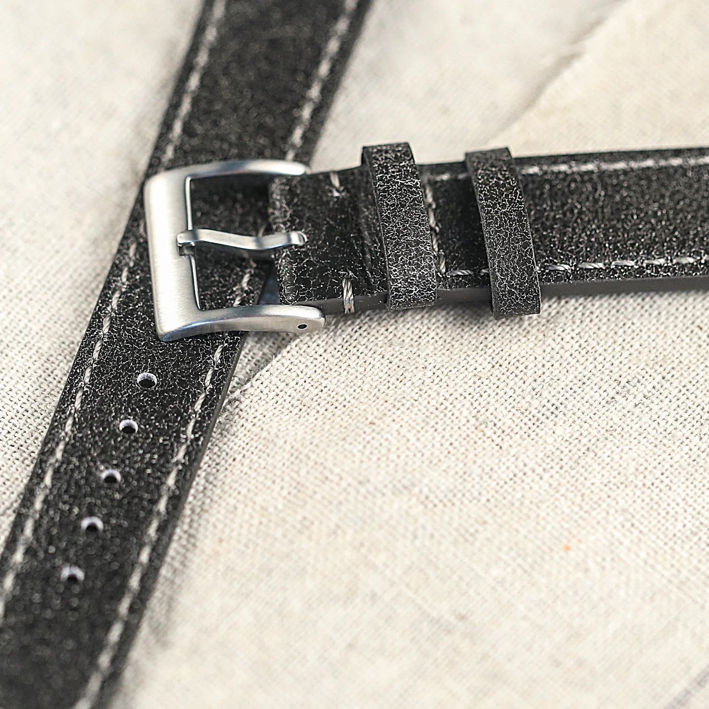 Hemsut Quick Release Leather Watch Bands Italian Mastrotto Brown Leather Watches Straps 18mm 20mm 22mm