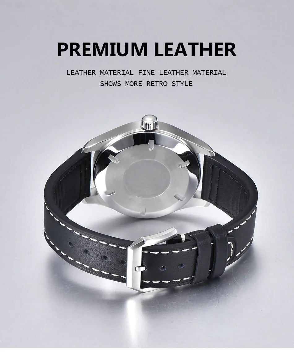 Men's Classic Black / Blue Dial Luminous Automatic Seagull or ST1612 2813 Sports Mechanical Watch AAA High Quality 40mm