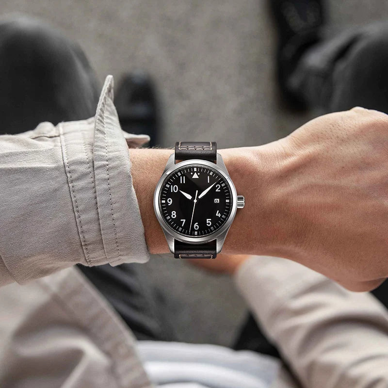 Men's Classic Black / Blue Dial Luminous Automatic Seagull or ST1612 2813 Sports Mechanical Watch AAA High Quality 40mm