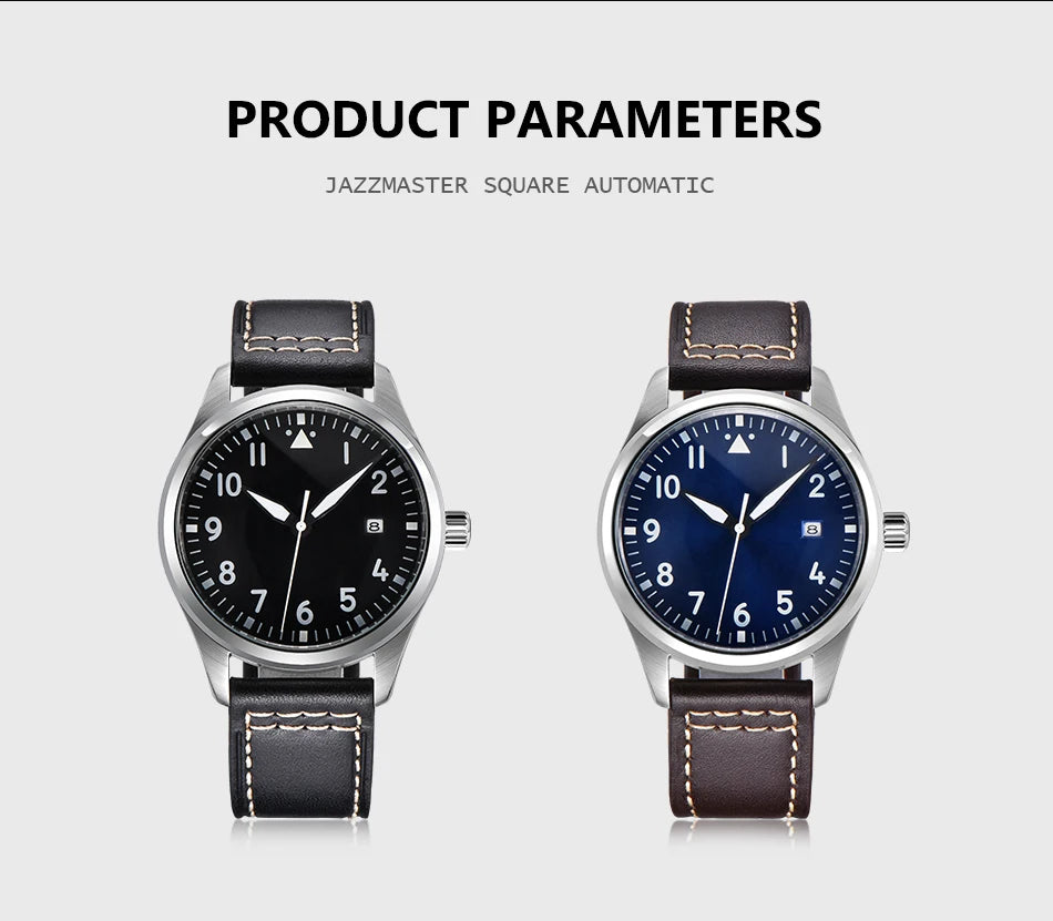 Men's Classic Black / Blue Dial Luminous Automatic Seagull or ST1612 2813 Sports Mechanical Watch AAA High Quality 40mm