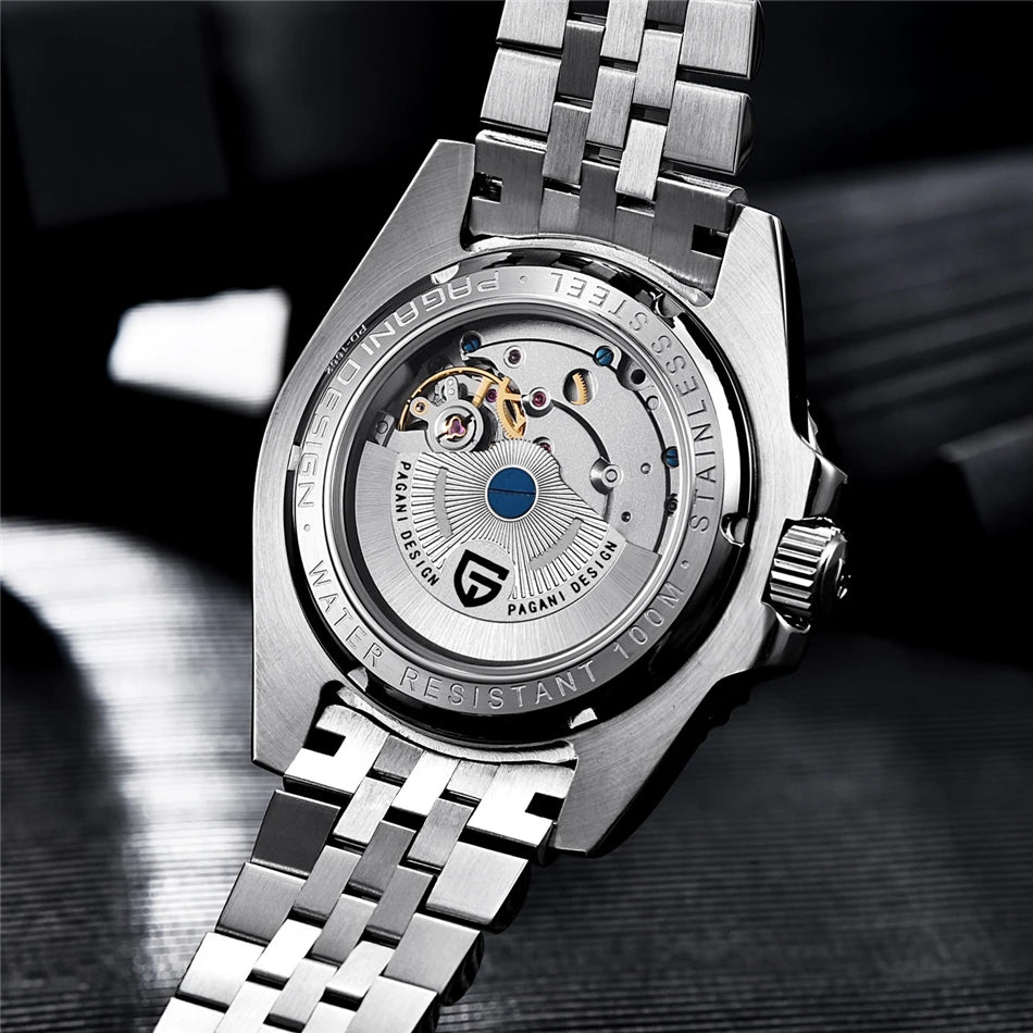 PAGANI DESIGN Top Brand Men Mechanical Wristwatches Luxurys Ceramic Bezel GMT Watches Automatic 100m Waterproof Watch for Men