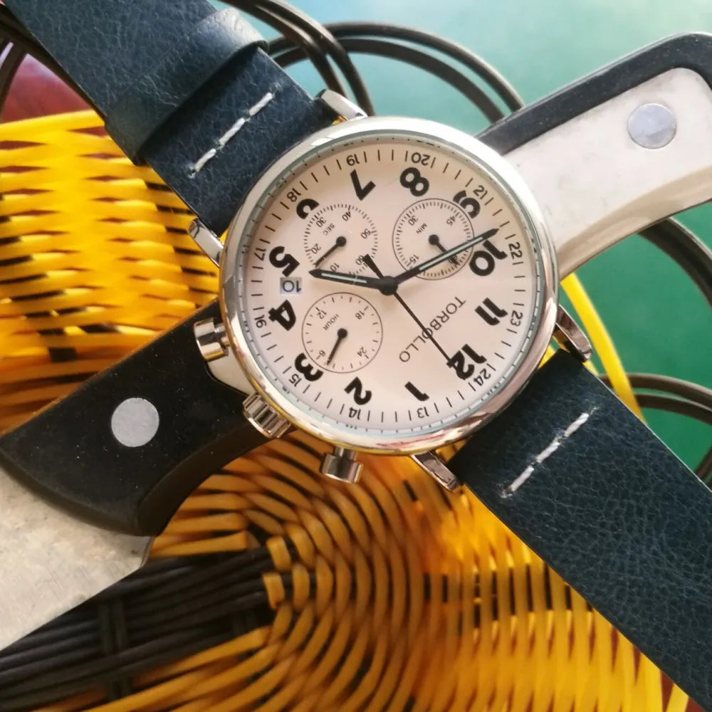Hemsut Quick Release Leather Watch Bands Saddle Calf Handmade Vintage Leather Watch Strap 18mm 20mm 22mm