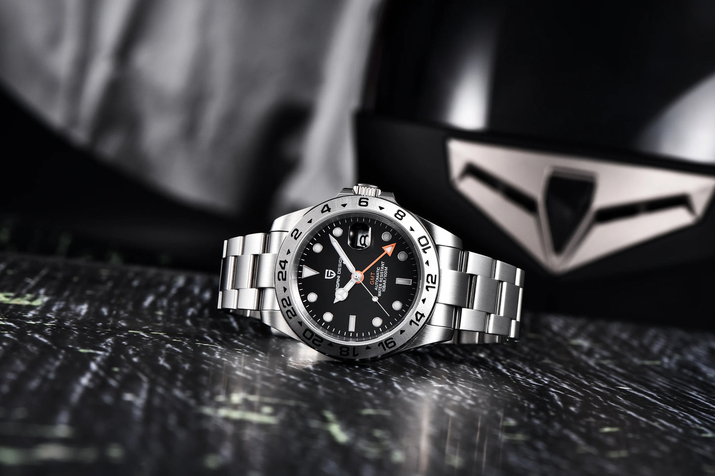 2024 PAGANI Design New Men's Automatic Mechanical Watches GMT Watch 42mm Sapphire Stainless Steel Waterproof Watch Reloj Hombre