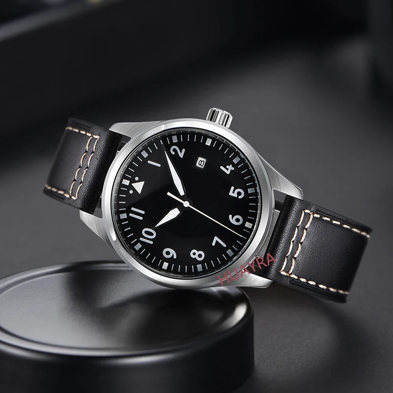 Men's Classic Black / Blue Dial Luminous Automatic Seagull or ST1612 2813 Sports Mechanical Watch AAA High Quality 40mm